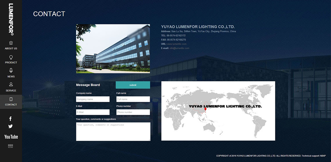 YUYAO LUMENFOR LIGHTING CO.,LTD